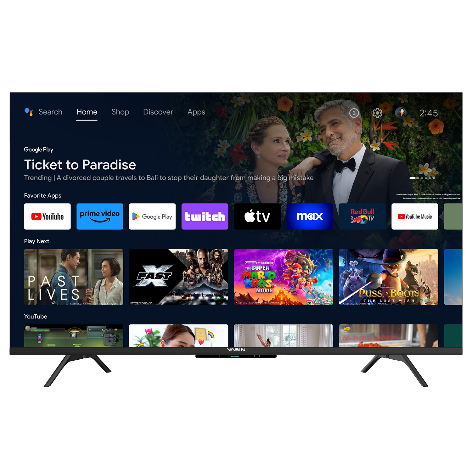 YASIN Телевизор 55Q90  Google TV 4K UHD QLED — изображение 2