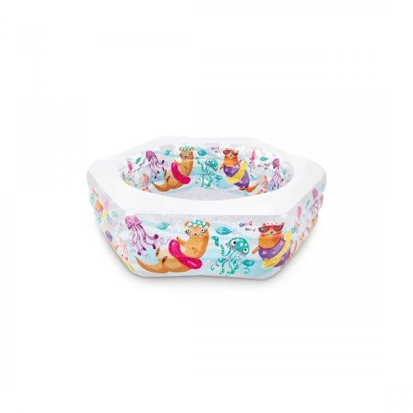 Семейный надувной бассейн INTEX Happy Otter 191x178х61 см