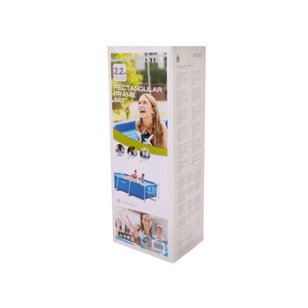 Каркасный бассейн прямоугольный Intex 220*150*60 см — изображение 3