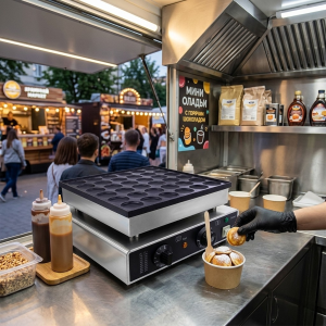 Электрическая Плита для выпеĸания ĸруглых печений BakeGrill