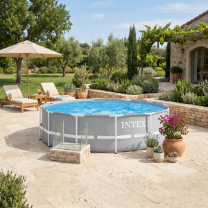Круглый каркасный бассейн Intex 366*76 см