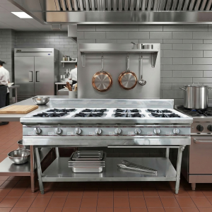 Газовая плита 8-ми конфорочная