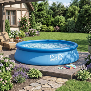 Надувной бассейн INTEX easy set 244*76 см