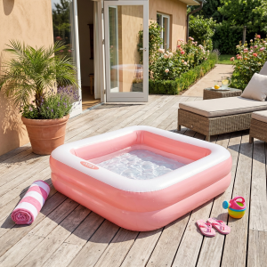 Надувной детский бассейн Intex Play Box Pools Salmon