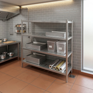 Стеллаж с перфорированием 4 полки 180*48*155 см