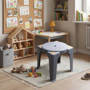 Детский стульчик 30 см Grey