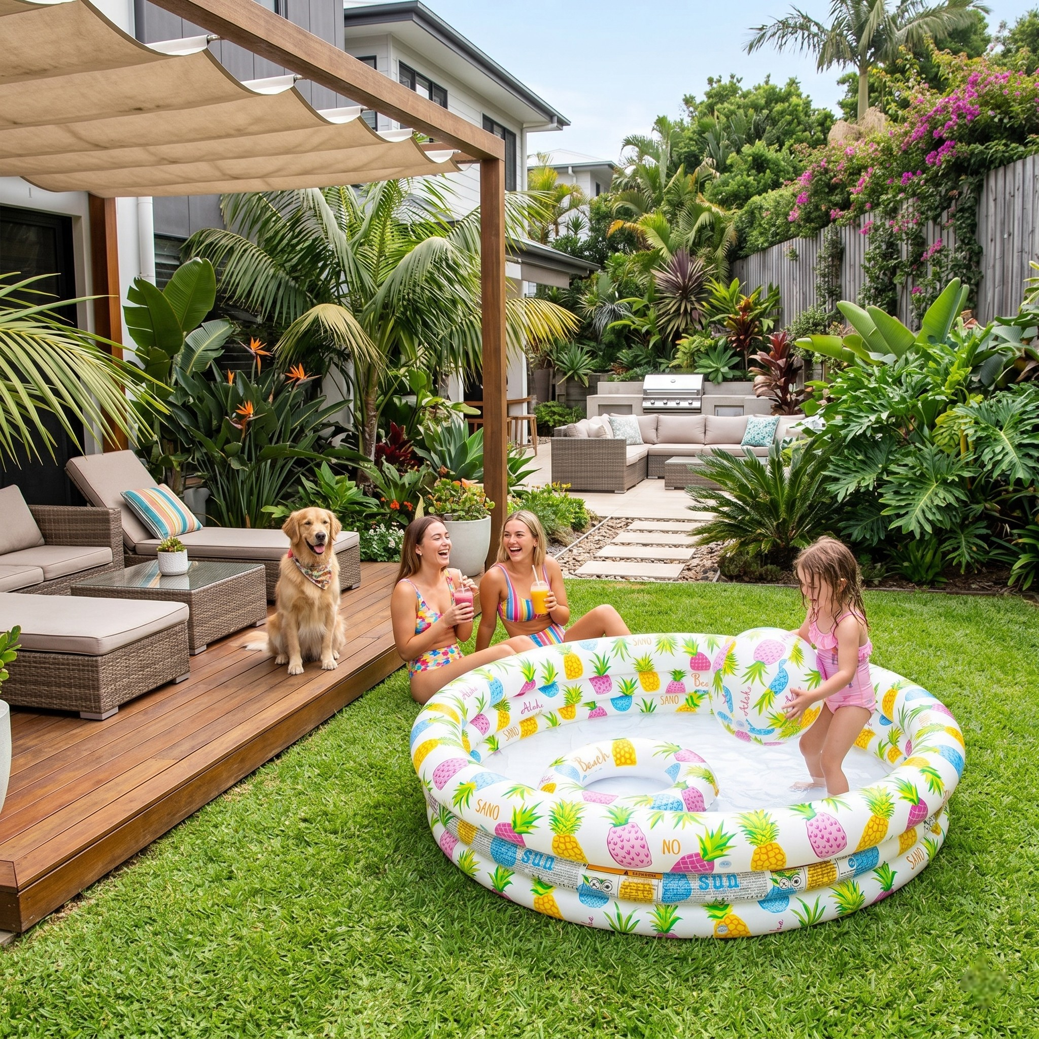 Детский надувной бассейн Intex Hawaii 132*28