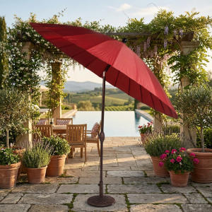 Садовый Зонт Harmonic Bordeaux с утяжелителем