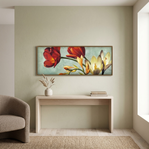Канвасная картина Tenderness 150*40 см