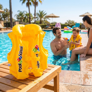 Детский надувной спасательный жилет Intex Pool school 50*47