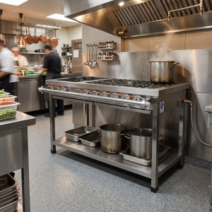 Газовая плита 1 большая и 6 малых конфорок