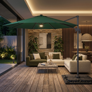 Садовый Зонт с подсветкой Luminary green, без утяжелителя