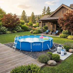 Каркасный бассейн Intex Metal Frame 366*76 см с насосом