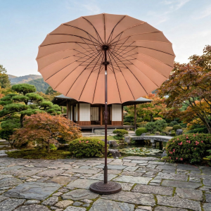 Садовый Зонт Harmonic Khaki, без утяжелителя