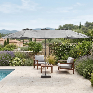 Садовый Зонт с водным утяжелителем Greys