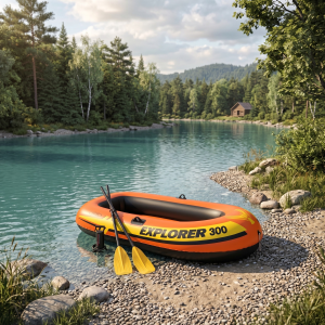 Надувная лодка Intex Explorer 300 трехместная