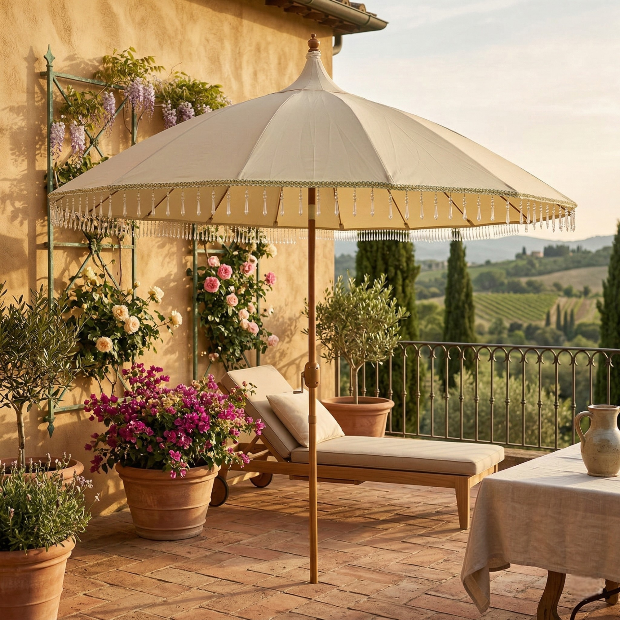 Садовый Зонт Winters наклонный, без утяжелителя — изображение 2