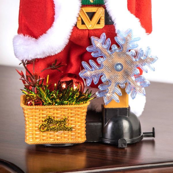 Декоративный Санта Клаус музыкальный Merry fellow 30 см — изображение 4