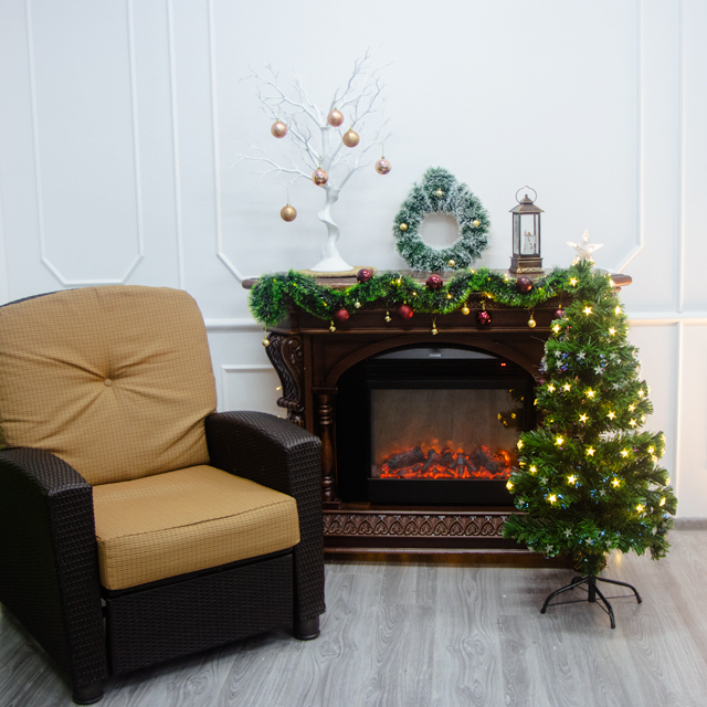 Ёлка со светодиодными звездочками 150 см Sirius +2 декоративных оленя 40/50 см на выбор — изображение 9