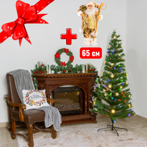 Ёлка с оптоволоконными кисточками и светодиодными лампочками Timesplitter 180 см