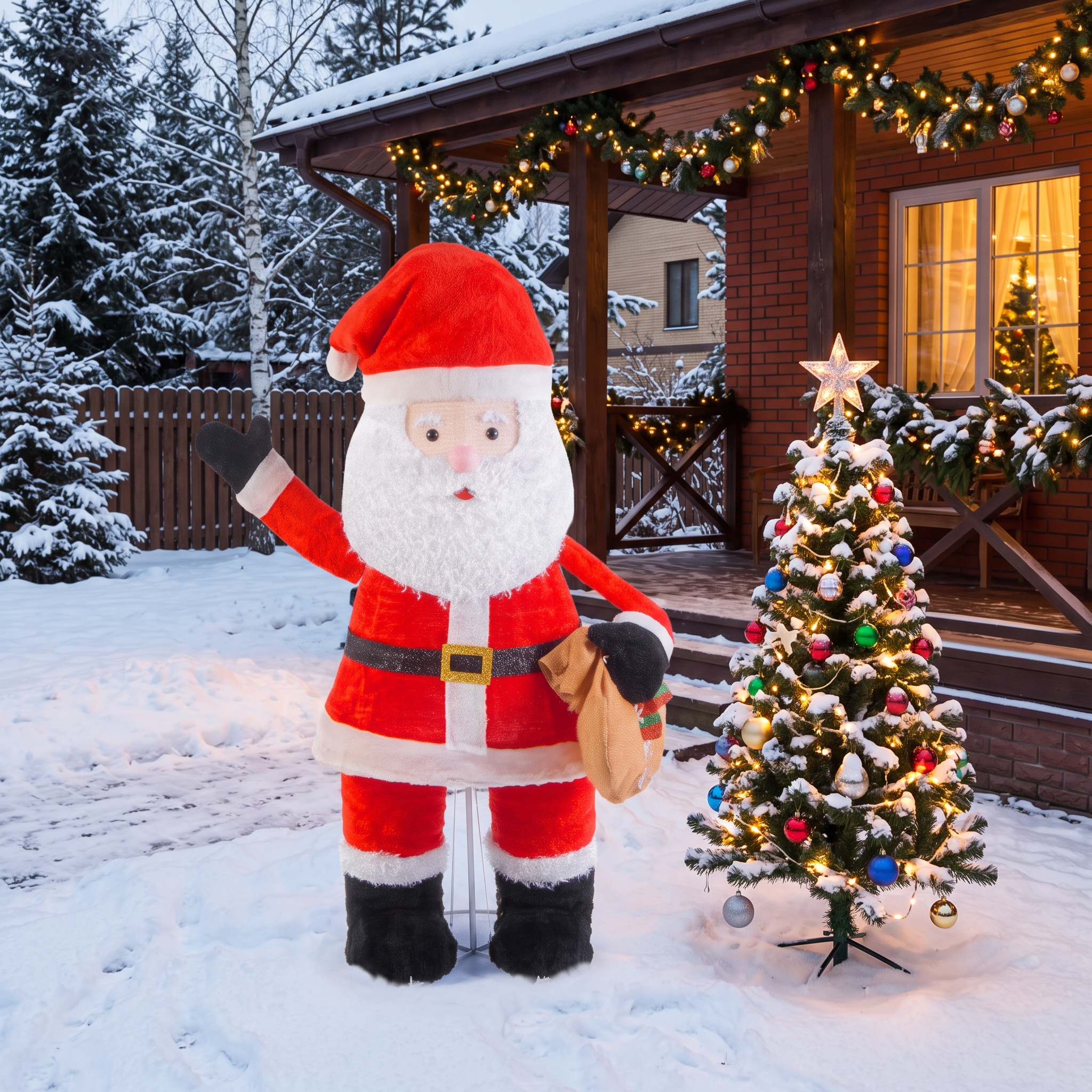 Санта со светодиодной подсветкой Fairbanks