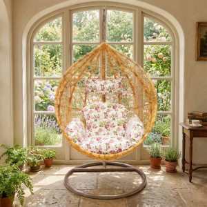 Подвесное кресло-кокон из натурального ротанга Calamus Grand