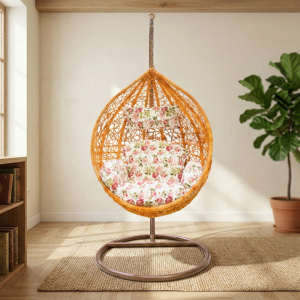 Подвесное кресло-кокон из натурального ротанга Calamus medium