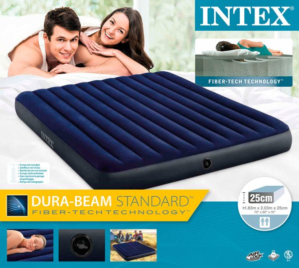 Надувной матрас Intex Classic 183*203*25 — изображение 2