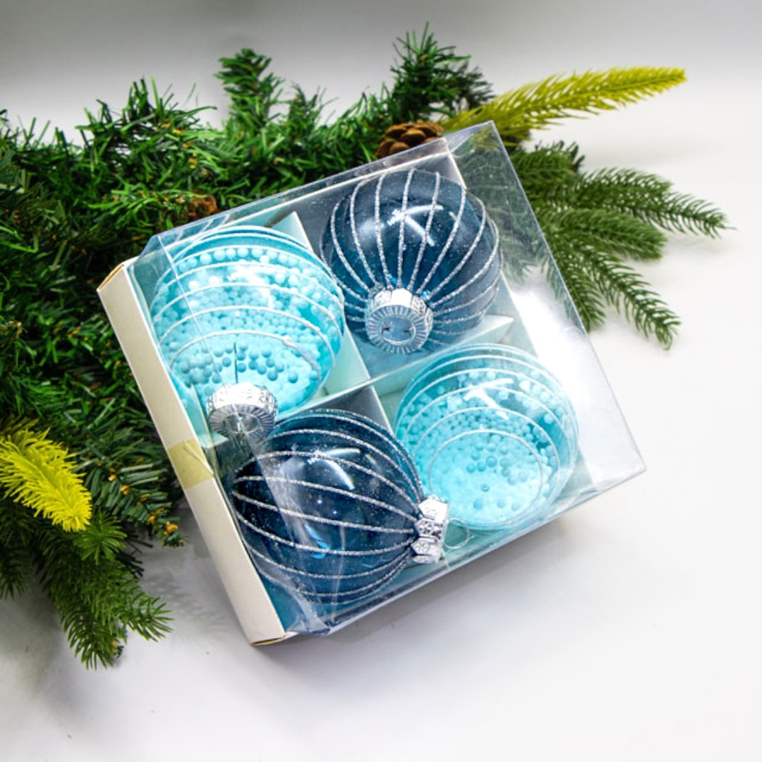 Набор елочных шаров Hush 8см/4шт — изображение 5