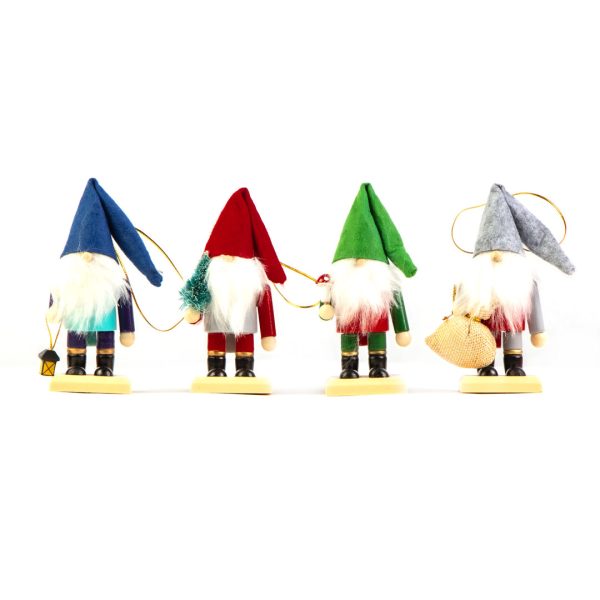 Набор новогодних елочных игрушек/фигурок Tomte 4шт — изображение 2