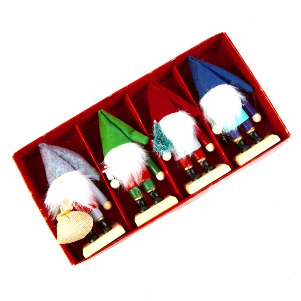 Набор новогодних елочных игрушек/фигурок Tomte 4шт — изображение 3