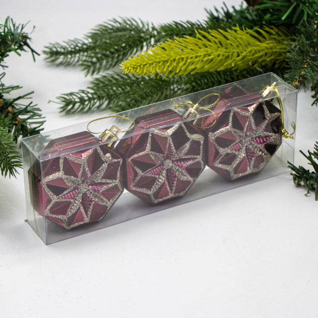 Набор елочных игрушек Otto 6х4см 3шт — изображение 4