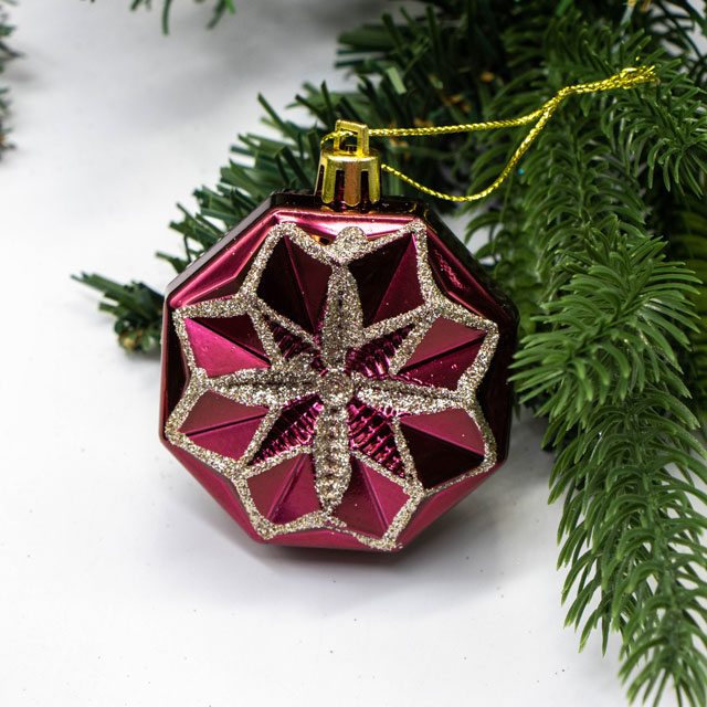 Набор елочных игрушек Otto 6х4см 3шт — изображение 2