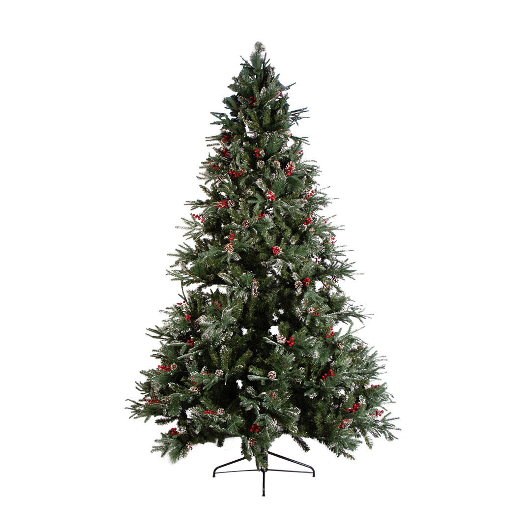 Новогодняя ель покрытая снегом и шишками Woodland Whisp 250 см — изображение 2