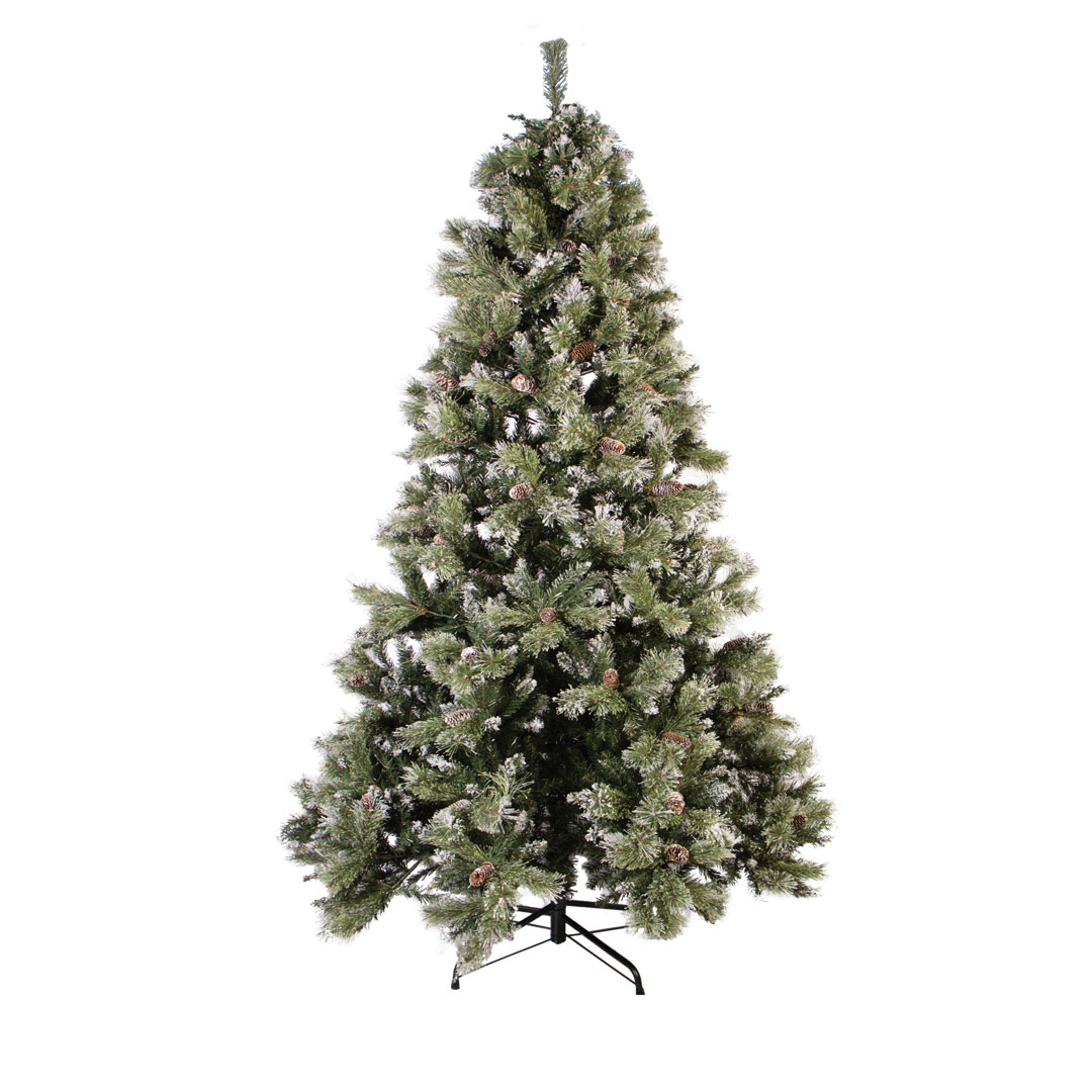 Новогодняя ель покрытая снегом и шишками Snow-Kissed Spruce 300 см — изображение 8