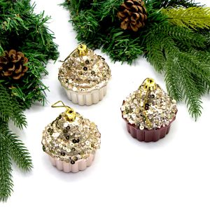 Набор елочных игрушек Carbohydrates 6х8см 3шт