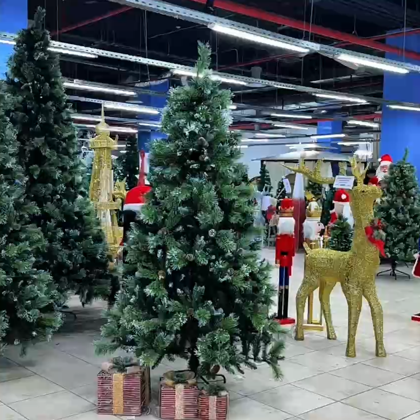 Новогодняя ель покрытая снегом и шишками Snow-Kissed Spruce 220 см