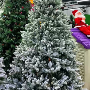 Заснеженная ель с напылением Marshmallow Fluff 240 см