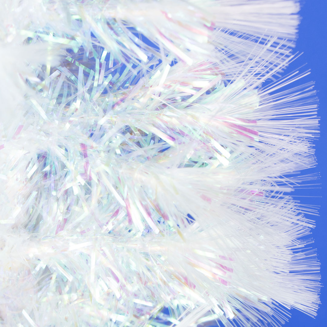 Белая ель с оптоволоконной подсветкой Crystal Light 120 см — изображение 7