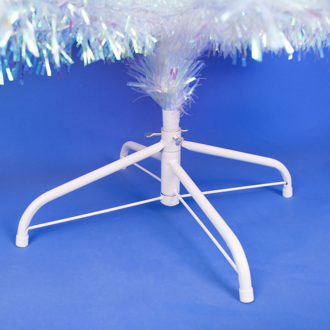 Белая ель с оптоволоконной подсветкой Crystal Light 150 см — изображение 9