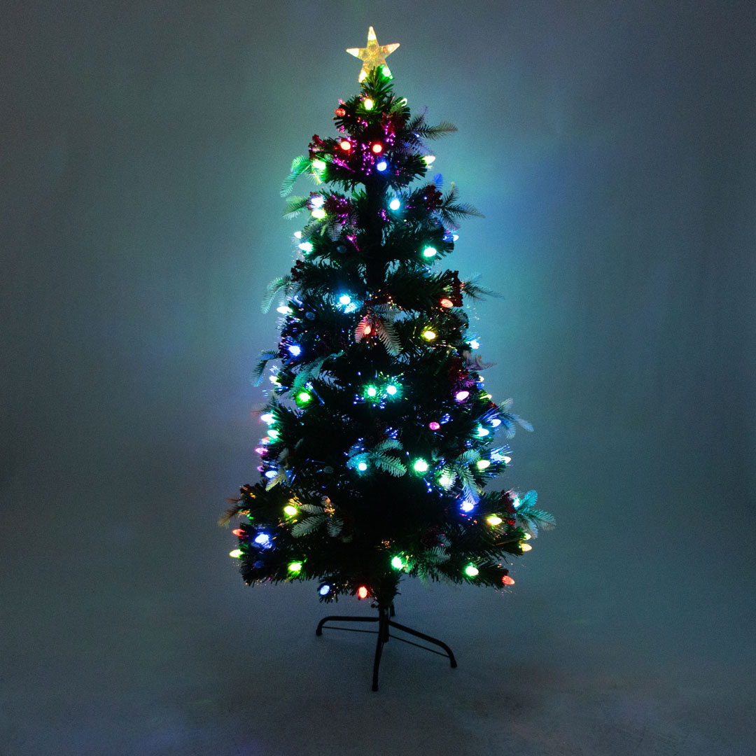 Светодиодная ель с ягодой и заиндевелыми ветвями Festive Delight 150 см — изображение 3