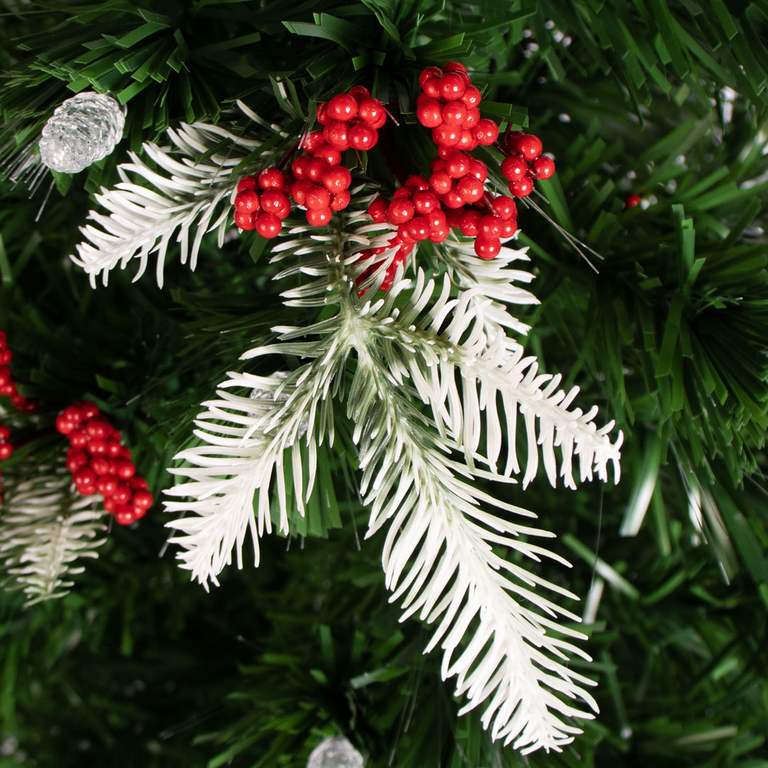Светодиодная ель с ягодой и заиндевелыми ветвями Festive Delight 180 см — изображение 5