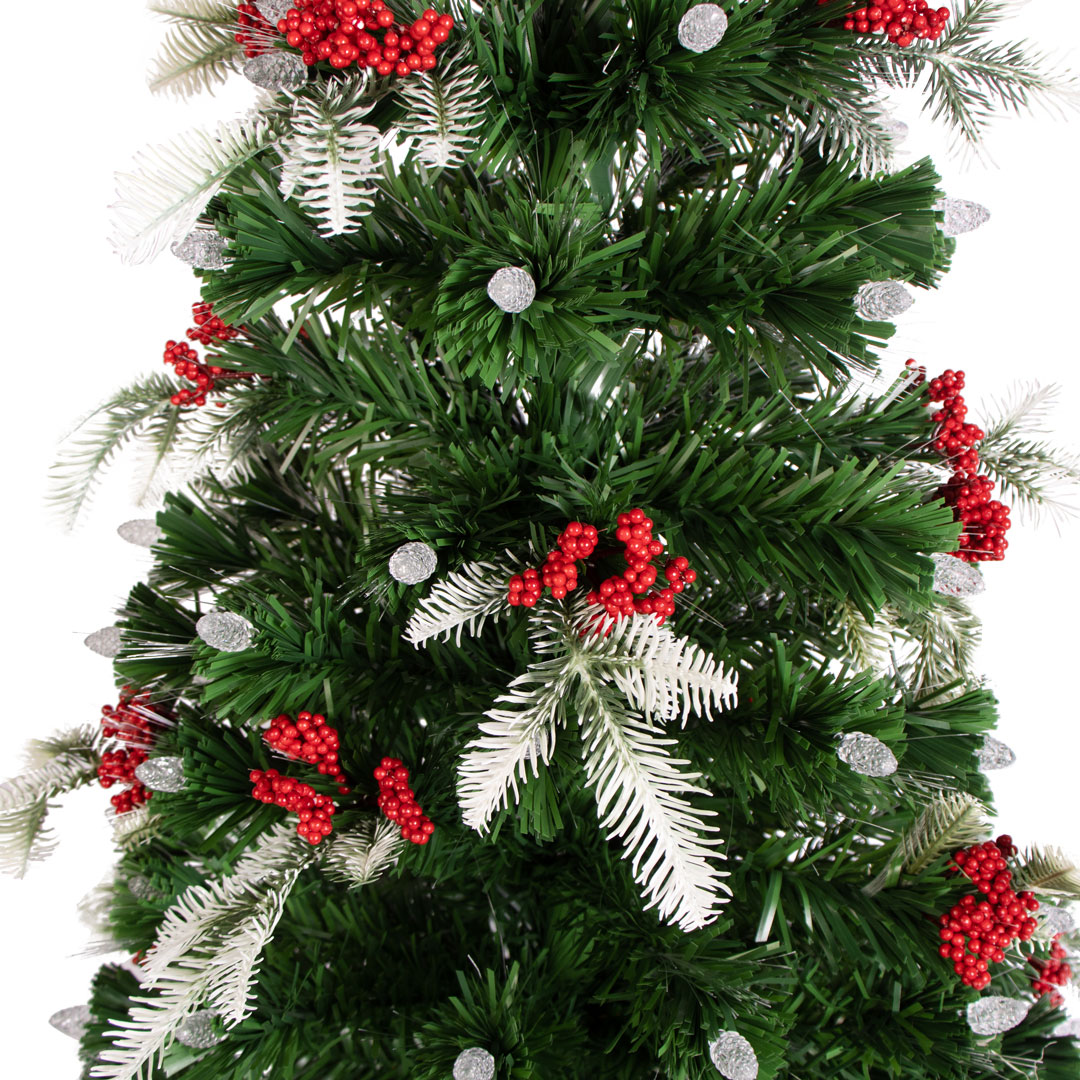 Светодиодная ель с ягодой и заиндевелыми ветвями Festive Delight 150 см — изображение 5