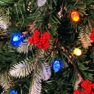 Светодиодная ель с ягодой и заиндевелыми ветвями Festive Delight 150 см