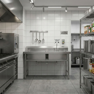 Ванна моечная две секции