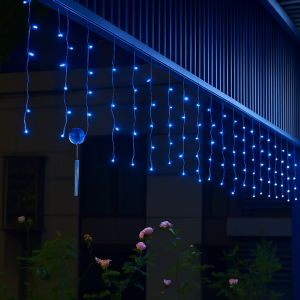 Светодиодная гирлянда Занавес 4м Синяя