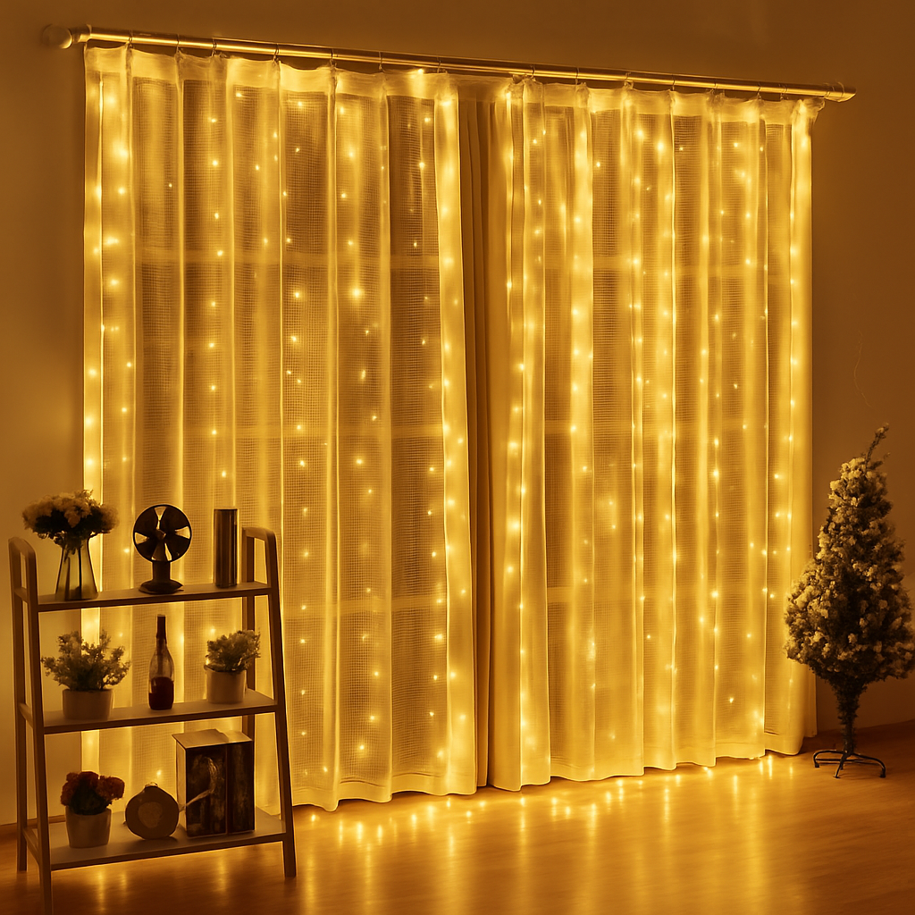 Светодиодная гирлянда Занавес 3*2м Теплый белый