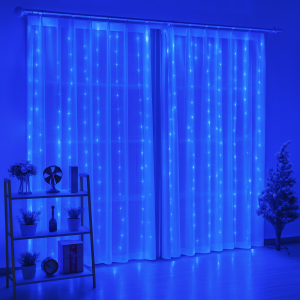 Гирлянда светодиодная Занавес 3*2м Синий