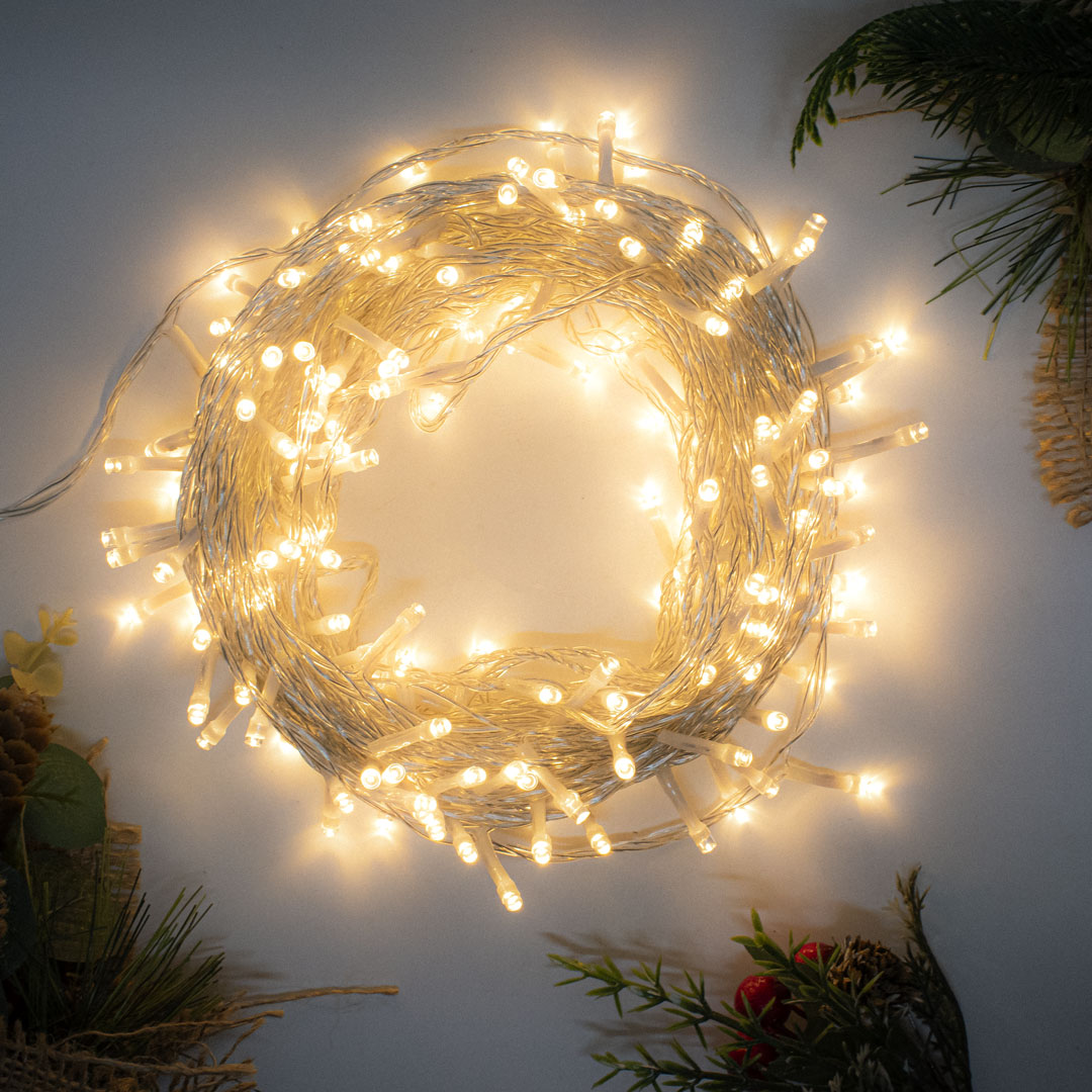 Гирлянда светодиодная Нить 20м Теплый белый