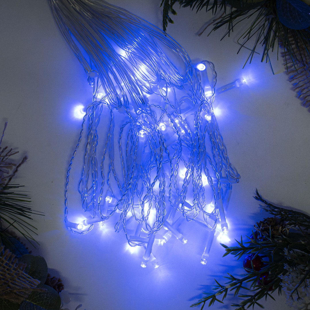 Светодиодная гирлянда Занавес 4м Синяя — изображение 2